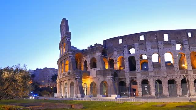 Coliseum at dawn. Rome, Italy