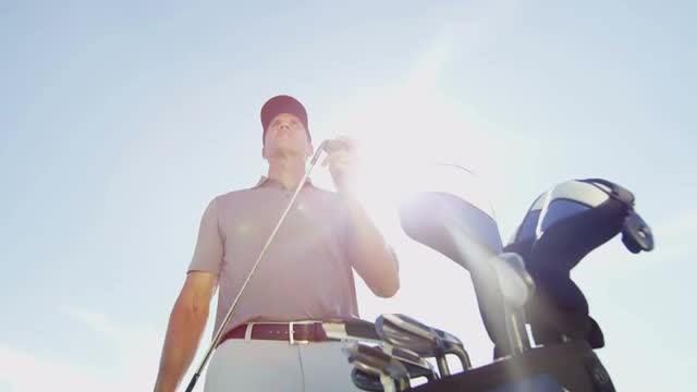 Lifestyle Career Pro Golf Player Male Caucasian Competition Practice Club Sport