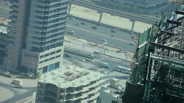City office buildings construction site, Dubai, UAE