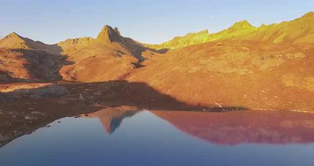 Autumn sunrise light in the rugged San Juan mountains.