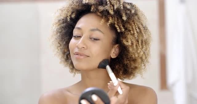 Girl With Makeup Brush