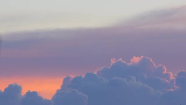 Time lapse of cumulus clouds forming