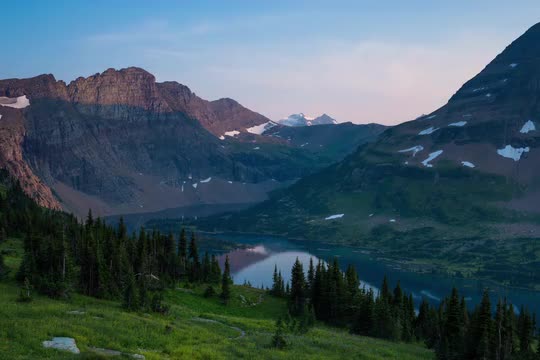 Hidden Lake Sunset Alpenglow