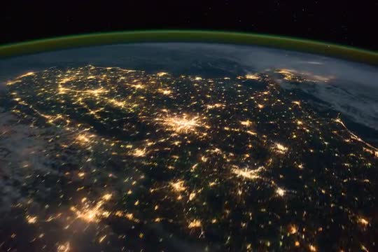 Ungraded: Pass Over Canada and Central United States at Night