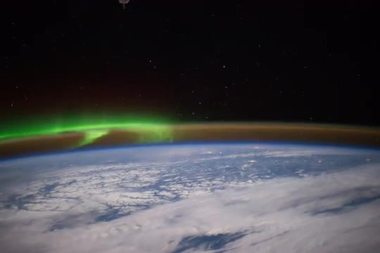 Ungraded: Aurora Borealis Over North Pacific Ocean