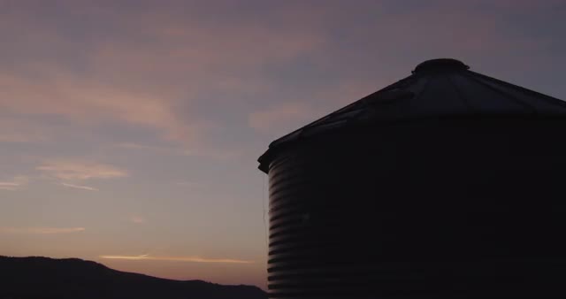 4K Grain Silo in the Sunset_4