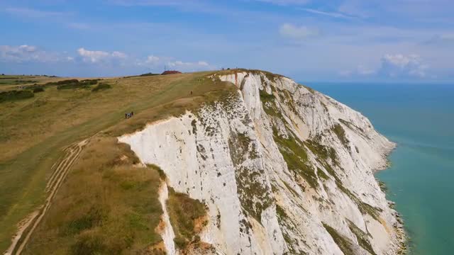 Aerial drone footage of Seven Sisters 