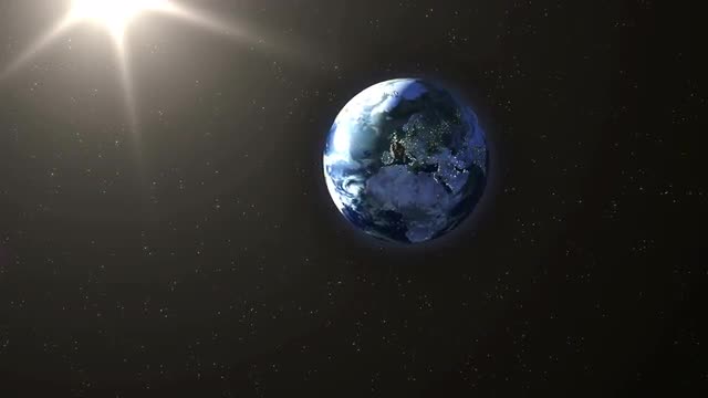 Asteroid Hitting Earth animation