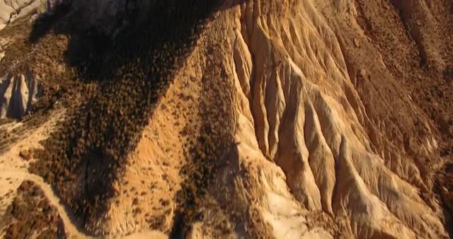 4K Aerial, flight over a plain field, Sierra De Las Nieves, Andalusia, Spain