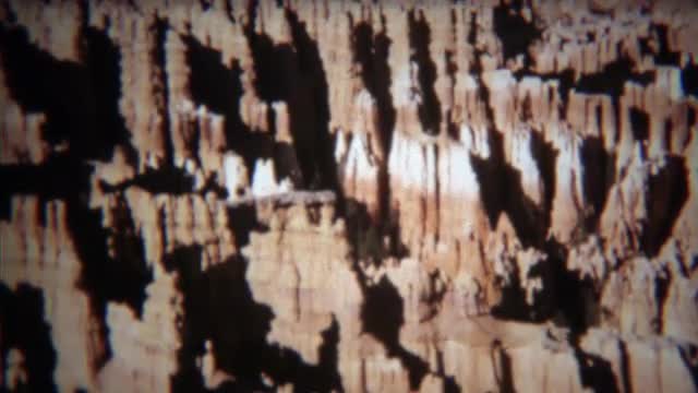 1972: Bryce canyon national park scenic views of unique rock formations.