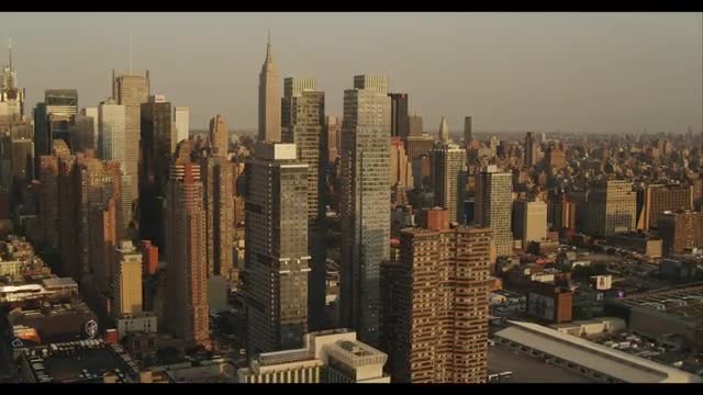 West Side Manhattan sweeping, Empire State in BG