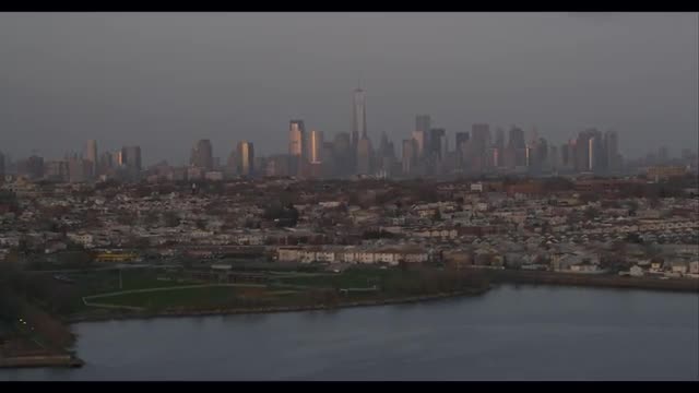 Extreme Wide Shot, NYC Skyline distance