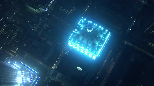 Look Down, Glowing Buildings, Empire State