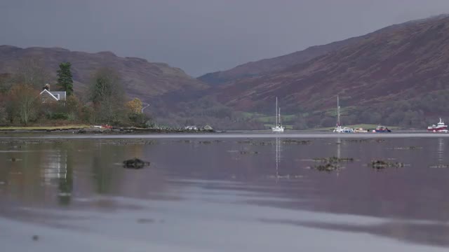A Scottish winter landscape; Loch Etive on the West coast.