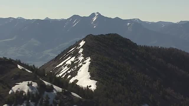 Aerial of Mountain Peak