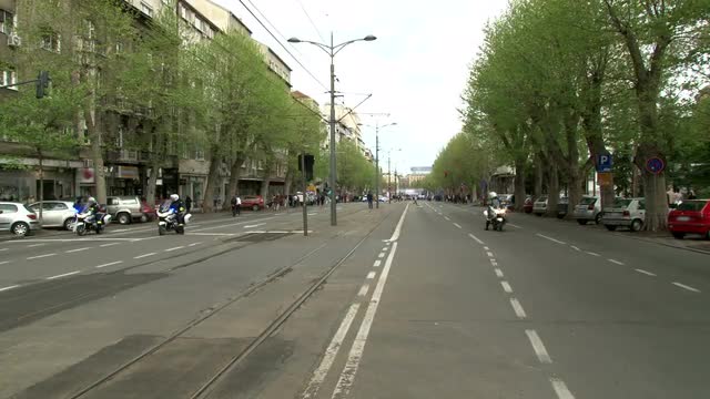 Boulevar street, Police on a motorcycles
