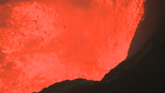 Amazing Volcano Eruption Boiling Lava Lake 