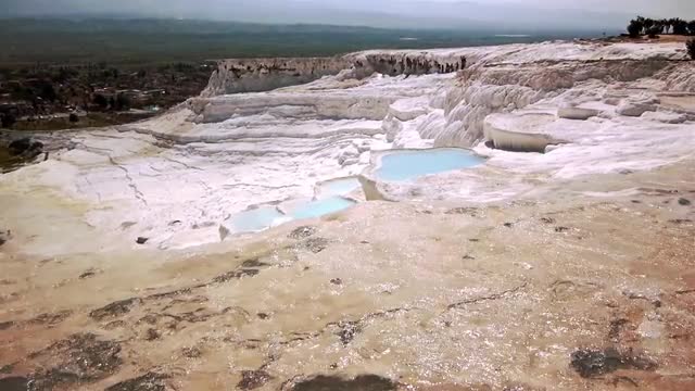 Blue Water Travertine Pools at Pamukkale