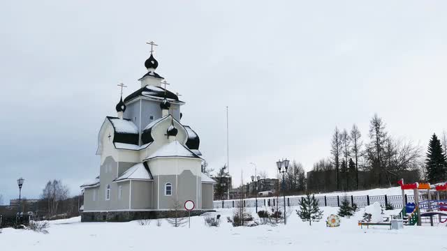 Orthodox Church in Kondopoga, Karelia, Russia