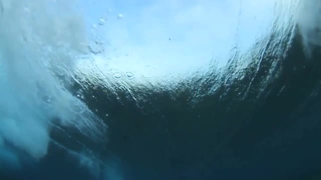 Slow Motion Underwater Ocean Wave