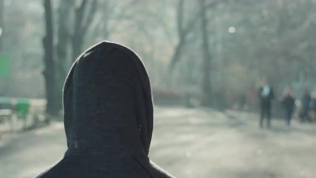 Athlete Taking Off on Run in Central Park