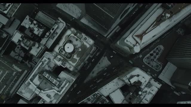 BBC - Straight down view with snow