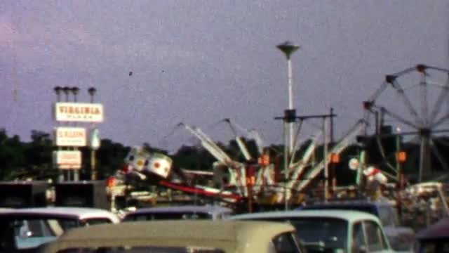1967: Virginia Plaza hosts traveling carnival circus amusement rides.