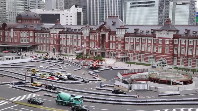 View of Tokyo station, Tokyo, Japan