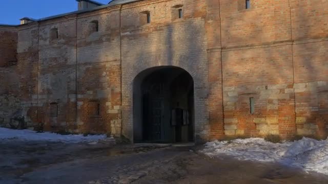 Arch to a Barefoot Carmelites Monastery Berdichev Protective Walls Towers in a Baroque Style Catholi
