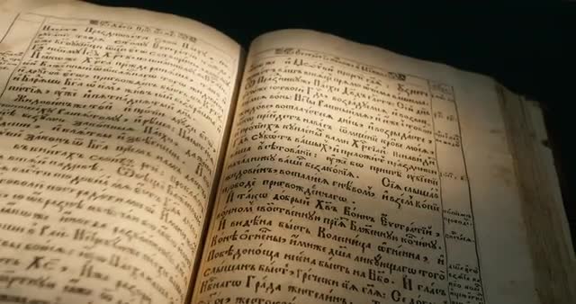 Old Book Paterik of Kiev-Pecherska Lavra Old-Slavic Style of Writing Engravings Pictures Episodes Fr
