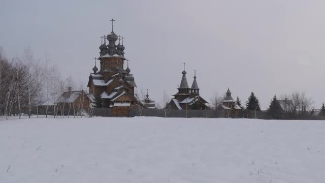 Exterior of Paraskeva the Holy Martyr Church in Pirogovo Ukrainian Sacral Architecture of Baroque Ch