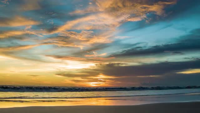 Sunset at ocean