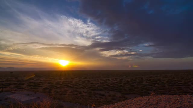 New Mexico Desert Sunset Timelapse