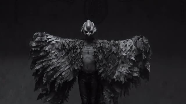 Artistic Man In A Scenic Suit Of Bird