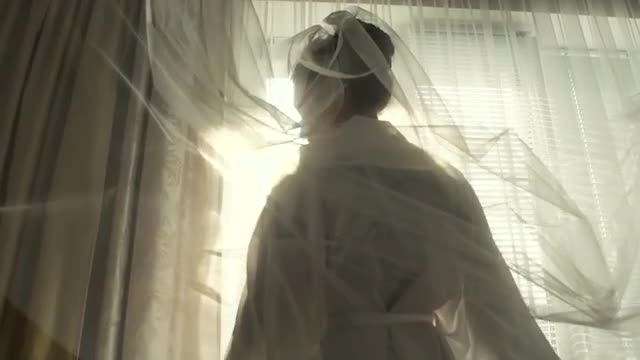 Wedding Bride Veil in Morning