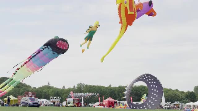 Giant kites at the Bristol Kite Festival