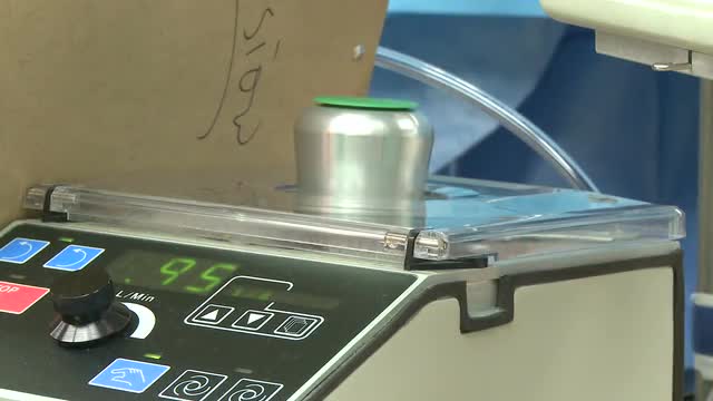 Closeup of heart lung bypass machine