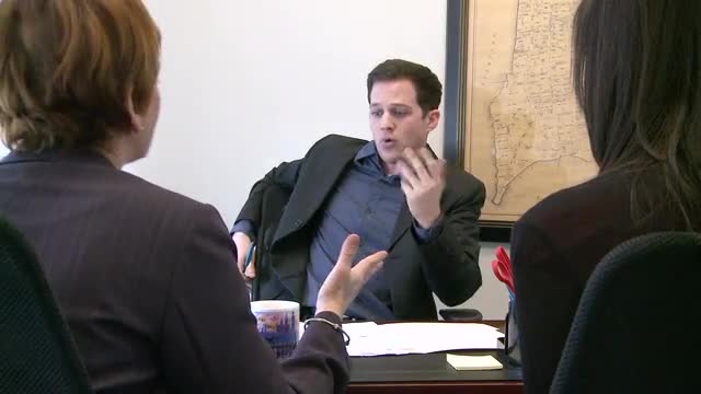 Arrogant boss meets with his team (1 of 2)