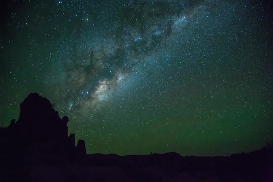 Milky Way Galaxy Night Timelapse Desert