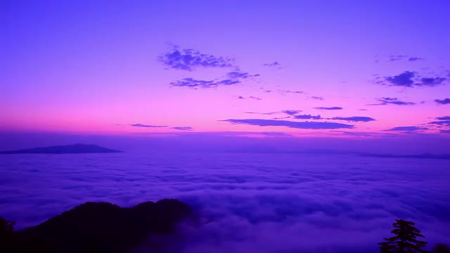 Dawn at Tsubetsu Pass, Hokkaido, Japan