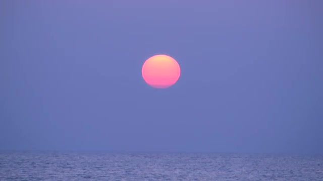 Sunrise over the sea, Hokkaido, Japan
