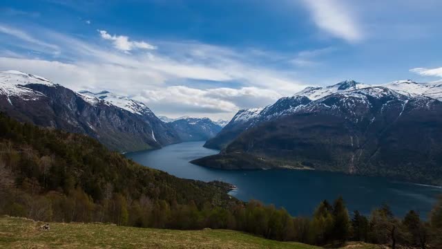 Norwegian fjord landscape