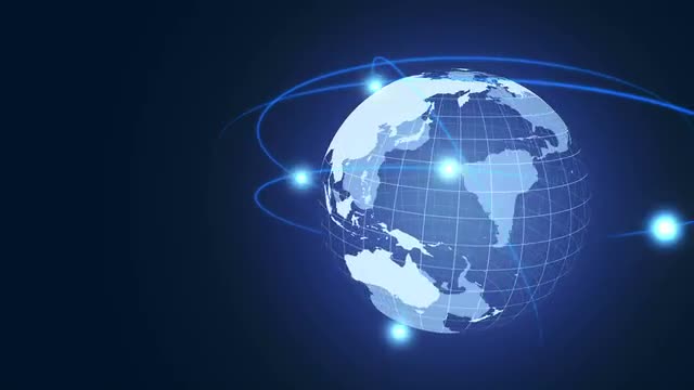 CG illustration of earth map