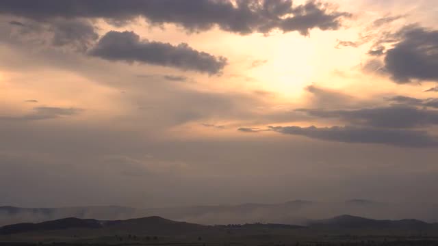 Forest Fires in the Summer in the Mountains. a Large Area in the Smoke.