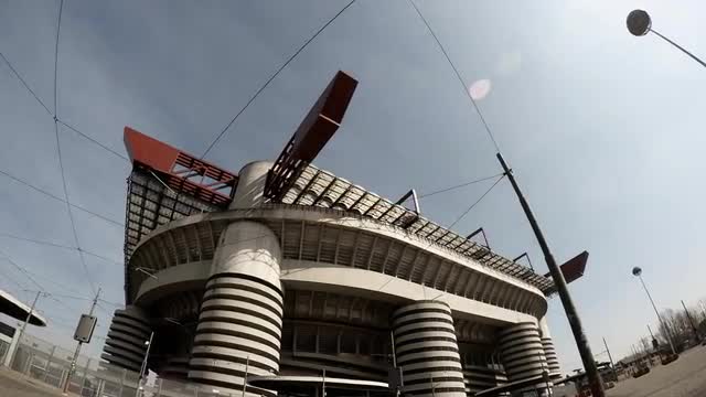 Time lapse of Meazza stadium in Milan