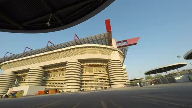 Time lapse of Meazza Stadium in Milan