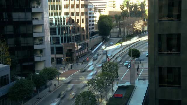 Time lapse Urban Highway Traffic