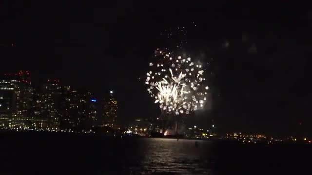 Canada Day Fireworks Harbourfront Toronto Canada 2016