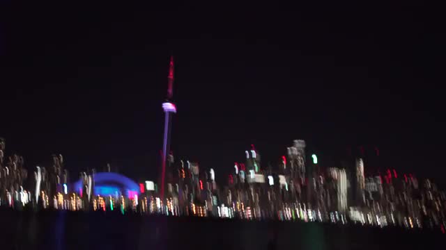 Canada Day Fireworks Harbourfront Toronto Canada 2016