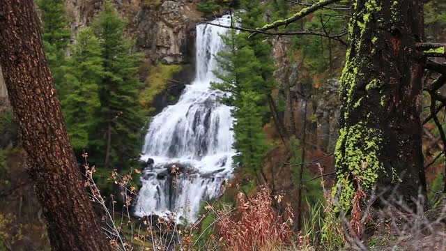 Undine Falls in Yellowstone